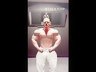 Caleb Carr Flexing